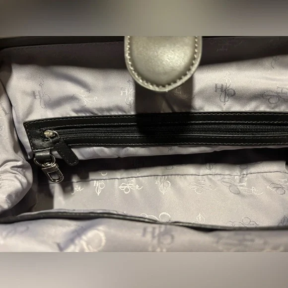 NWT Cole Haan Anne Street Frame Gray/Black Satchel - Picture 10 of 16